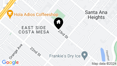 Map of 267 23rd Street, Costa Mesa CA, 92627