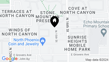 Map of 18032 N 15TH Street, Phoenix AZ, 85022