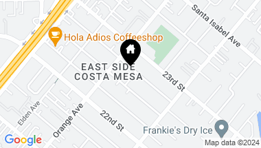 Map of 219 Albert Place, Costa Mesa CA, 92627