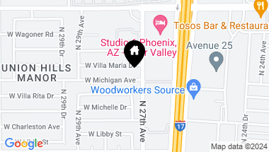 Map of 2710 W MICHIGAN Avenue, Phoenix AZ, 85053