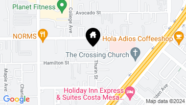 Map of 2119 Thurin Street, Costa Mesa CA, 92627