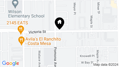 Map of 2138 Palmilla Court, Costa Mesa CA, 92627