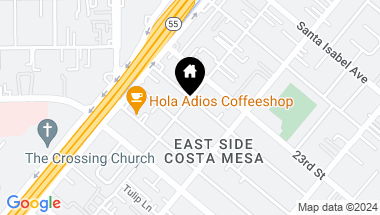 Map of 151 Albert Place, Costa Mesa CA, 92627
