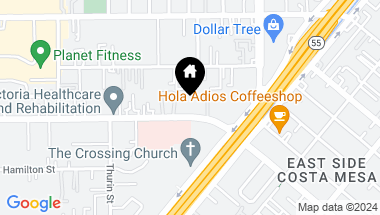 Map of 260 Victoria Street 5, Costa Mesa CA, 92627