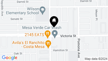 Map of 2168 Placentia Avenue, Costa Mesa CA, 92627