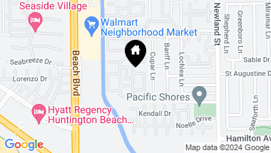 Map of 8196 Ridgefield Drive, Huntington Beach CA, 92646