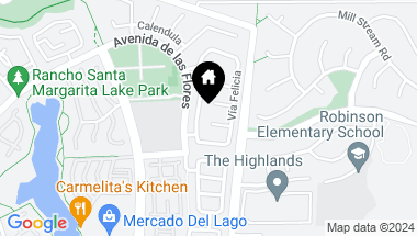 Map of 1 Calle Passiflora, Rancho Santa Margarita CA, 92688