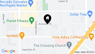 Map of 350 Avocado Street B2, Costa Mesa CA, 92627