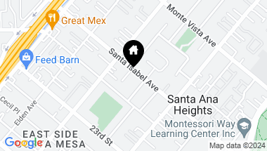 Map of 235 Santa Isabel Avenue, Costa Mesa CA, 92627