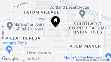 Map of 18427 N 45TH Street, Phoenix AZ, 85032