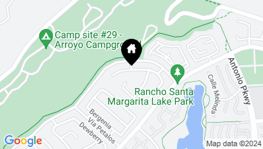 Map of 22 Via Solano, Rancho Santa Margarita CA, 92688