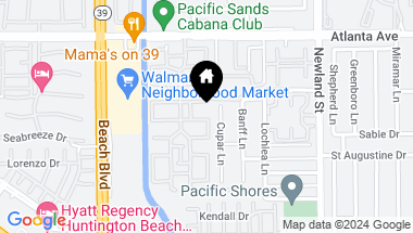Map of 8225 Deerfield Drive, Huntington Beach CA, 92646