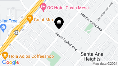 Map of 2401 Orange Avenue, Costa Mesa CA, 92627