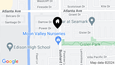 Map of 21192 Spurney Lane, Huntington Beach CA, 92646