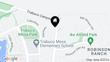 Map of 4 Via Felicia, Rancho Santa Margarita CA, 92688