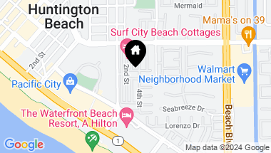 Map of 80 Huntington Street 518, Huntington Beach CA, 92648