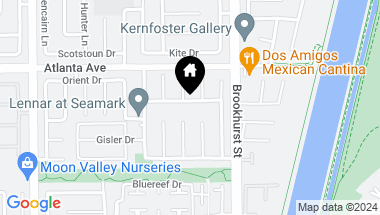 Map of 9872 Cornerbrook Drive, Huntington Beach CA, 92646