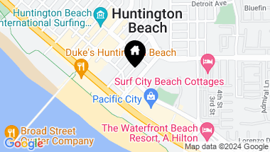 Map of 219 1st Street, Huntington Beach CA, 92648