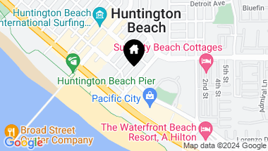 Map of 217 1st, Huntington Beach CA, 92648