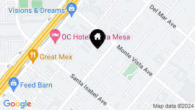 Map of 2453 Orange Avenue, Costa Mesa CA, 92627