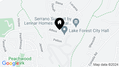 Map of 657 Athos, Lake Forest CA, 92630