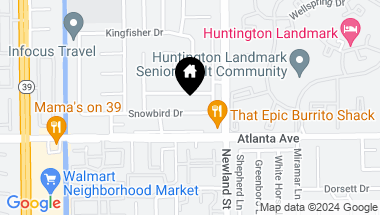 Map of 8391 Snowbird Drive, Huntington Beach CA, 92646