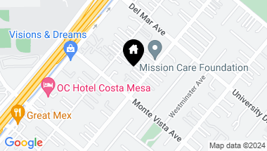 Map of 2525 Orange Avenue B, Costa Mesa CA, 92627