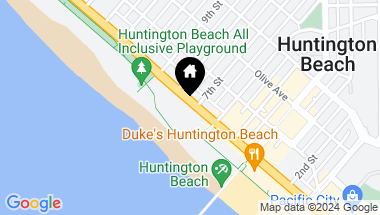 Map of 711 Pacific Coast Highway S 120, Huntington Beach CA, 92648