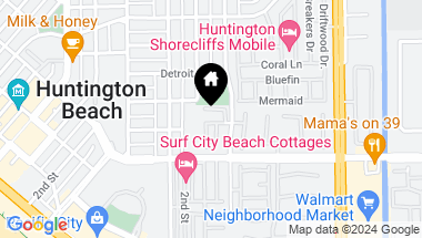 Map of 7671 Bay Drive 103, Huntington Beach CA, 92648