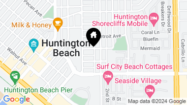 Map of 222 Chicago Avenue, Huntington Beach CA, 92648