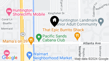 Map of 20861 Colima Lane, Huntington Beach CA, 92646