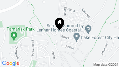 Map of 539 Serrano Summit Drive, Lake Forest CA, 92630