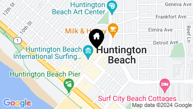 Map of 384 5th Street, Huntington Beach CA, 92648