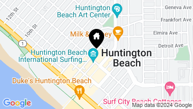 Map of 308 5th Street, Huntington Beach CA, 92648