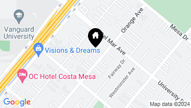 Map of 2563 Orange Avenue E1, Costa Mesa CA, 92627