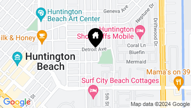 Map of 315 California Street, Huntington Beach CA, 92648