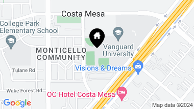 Map of 2330 Vanguard Way G204, Costa Mesa CA, 92626