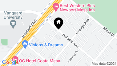 Map of 153 Del Mar Avenue, Costa Mesa CA, 92627