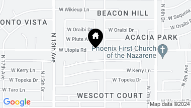 Map of 1315 W UTOPIA Road, Phoenix AZ, 85027