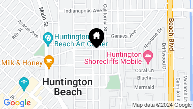 Map of 512 Huntington Street, Huntington Beach CA, 92648