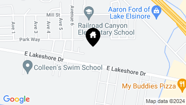 Map of 0 Lakeshore Dr, Lake Elsinore CA, 92530