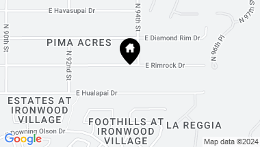 Map of 9267 E Rimrock Drive, Scottsdale AZ, 85255