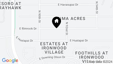 Map of 9045 E RIMROCK Drive, Scottsdale AZ, 85255