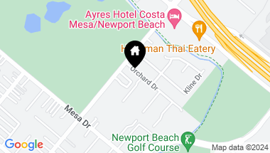 Map of 1554 Orchard Drive, Newport Beach CA, 92660