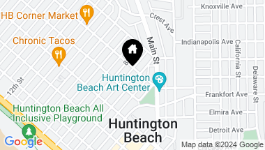 Map of 521 7th Street, Huntington Beach CA, 92648