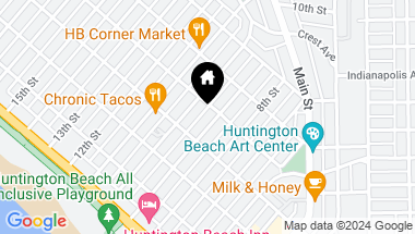 Map of 421 9th Street, Huntington Beach CA, 92648