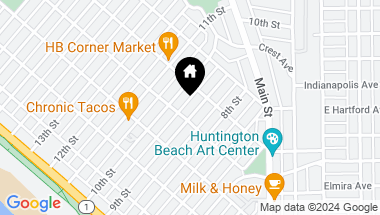 Map of 511 9th Street, Huntington Beach CA, 92648