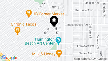 Map of 627 7th Street, Huntington Beach CA, 92648