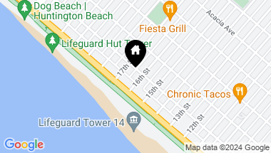 Map of 125 16th Street, Huntington Beach CA, 92648
