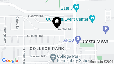 Map of 259 Princeton Drive, Costa Mesa CA, 92626